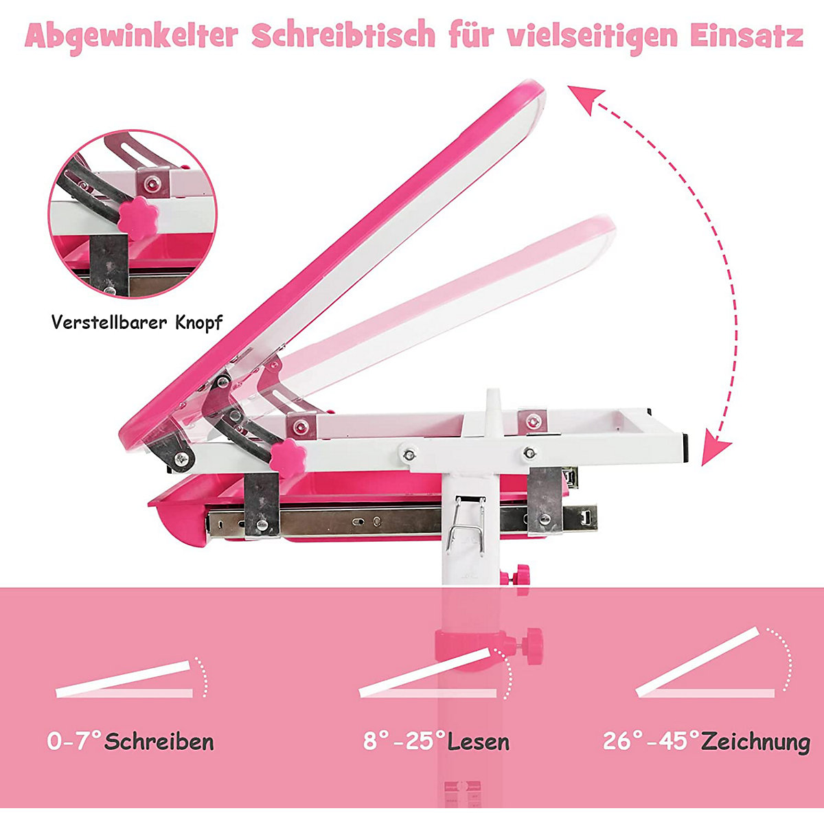 Kinderschreibtisch höhenverstellbar neigbar