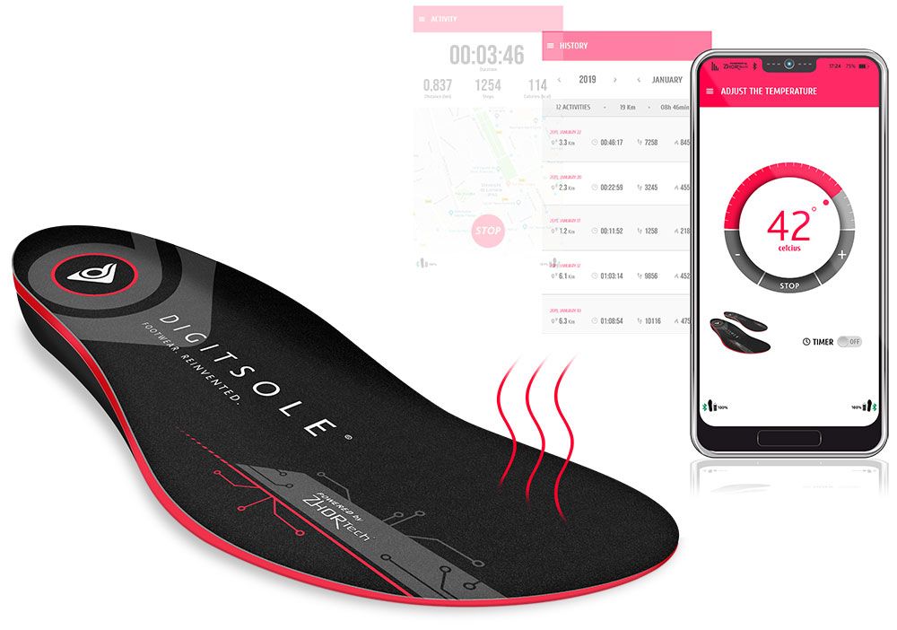 Digitsole V7 Warm - beheizbare Analysesohle kaufen | Bike-Discount
