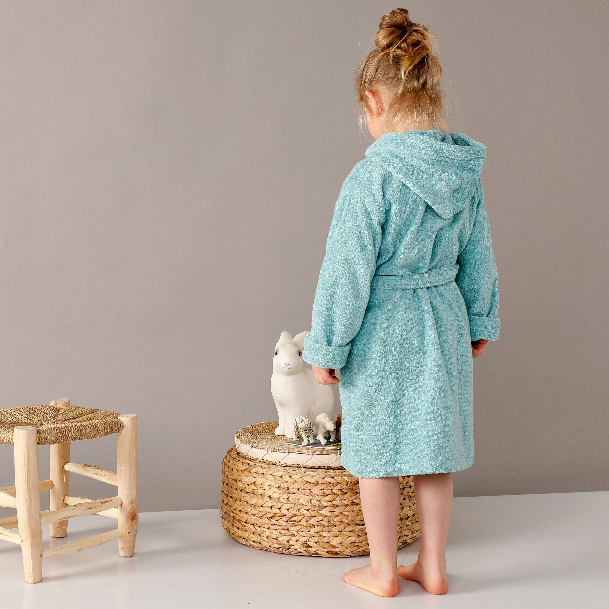 Peignoir enfant éponge à capuche personnalisable