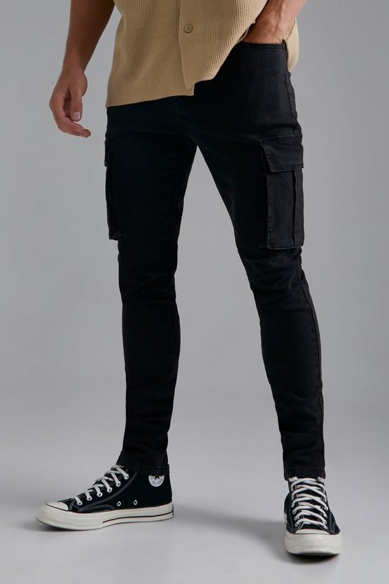 Tall Stretch Skinny Cargo-Jeans