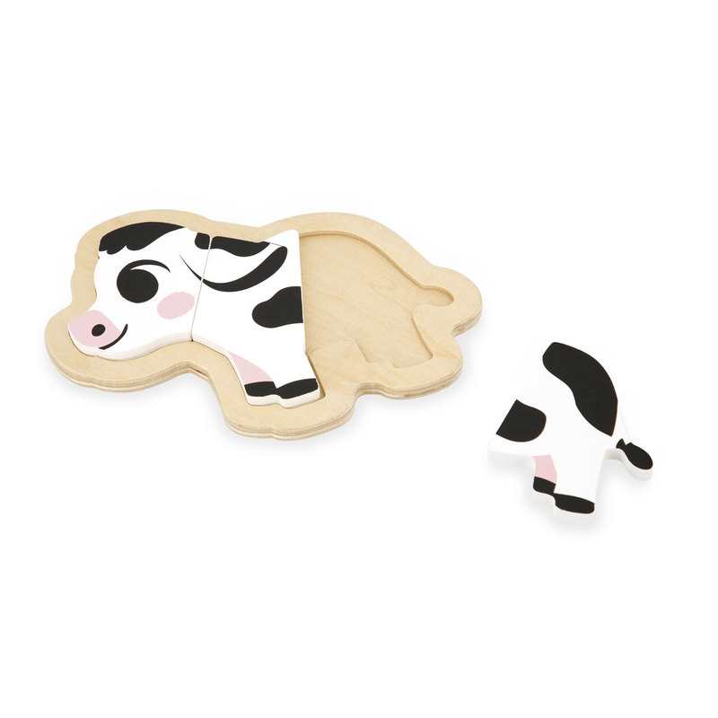 4 Puzzles évolutifs animaux de la ferme Janod
