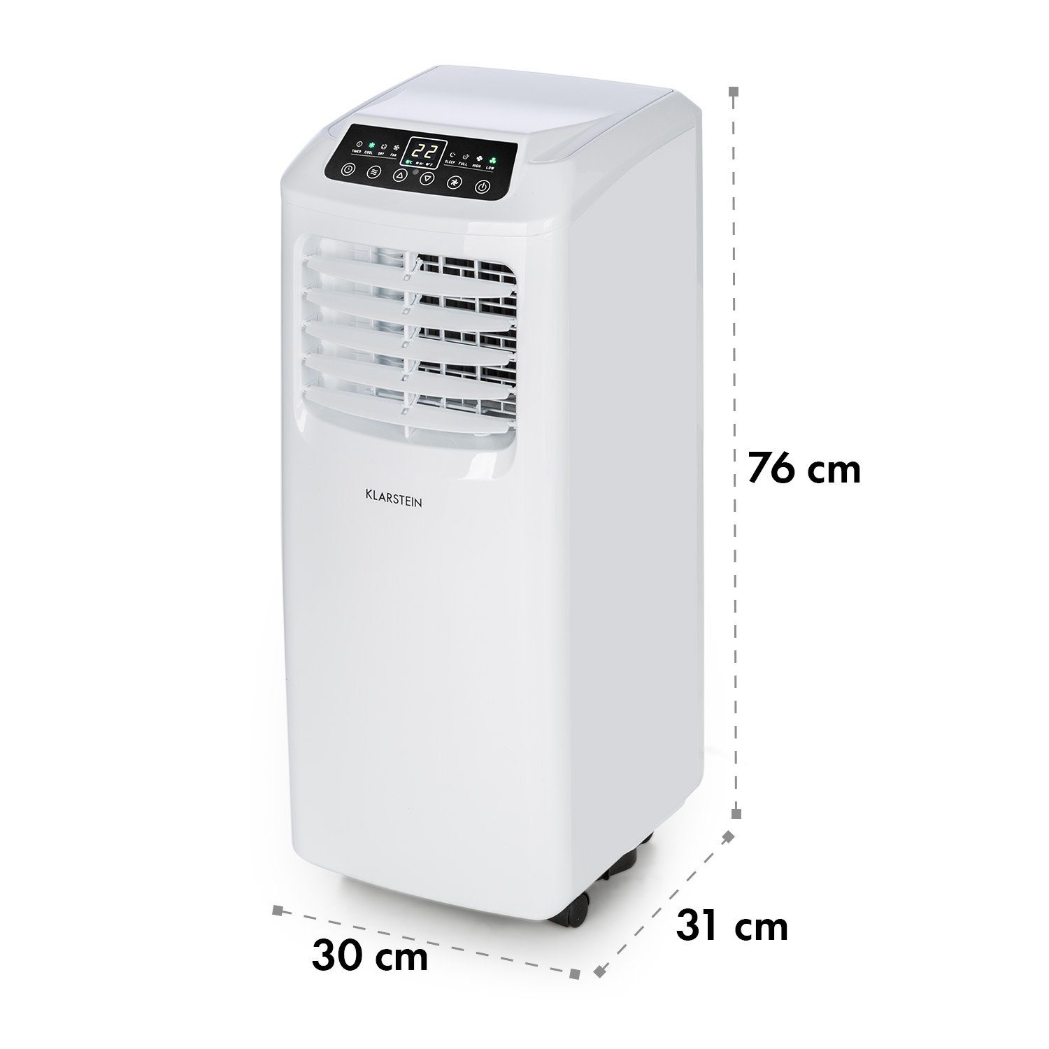 Klarstein Klimagerät Pure Blizzard 3 2G, Klimagerät mobil Air Conditioner Kühlgerät Luftkühler