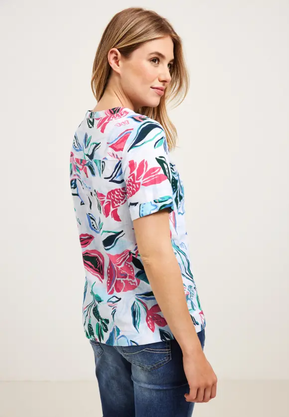 CECIL Print Leinenbluse