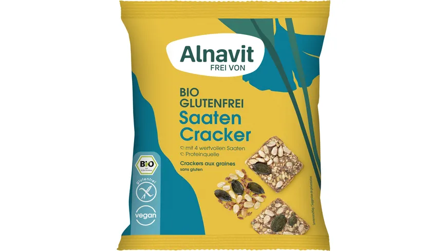 Alnavit Bio Saaten Cracker glutenfrei 75 g