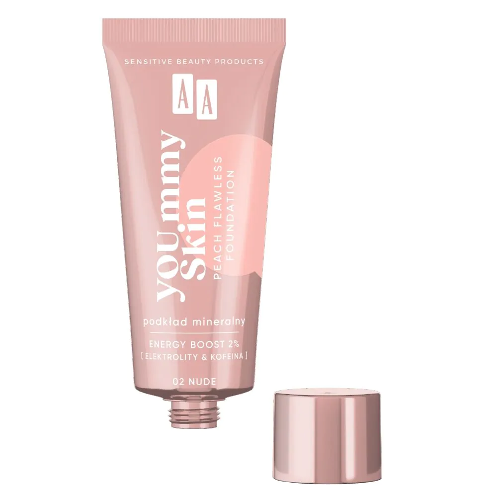AA YOUmmy Skin Peach Flawless Radiance mineralni puder, 02 Nude