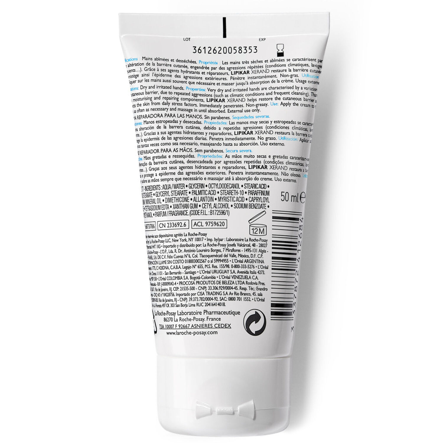 la roche-posay Lipikar Xerand Crème Mains Réparatrice 50 ml