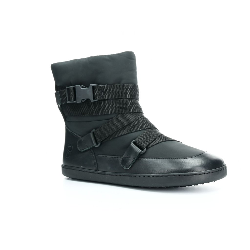 Shapen Frosty Black schwarze Winterbarfußschuhe