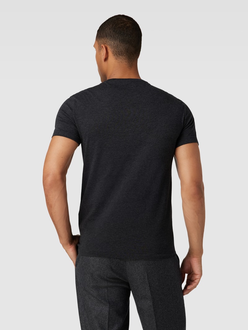 T-Shirt in Melange-Optik in anthrazit