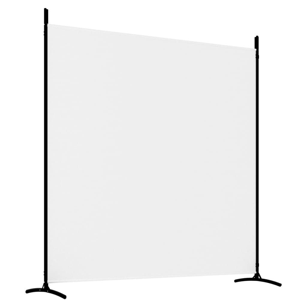 furnicato Raumteiler 3-tlg. Paravent Weiß 525x180 cm Stoff