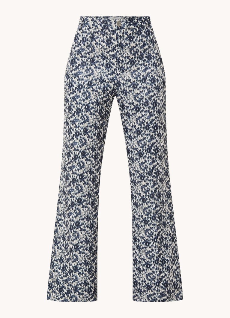 Pantaloni evazați cu talie înaltă, imprimați, de la Aaiko Sadi
