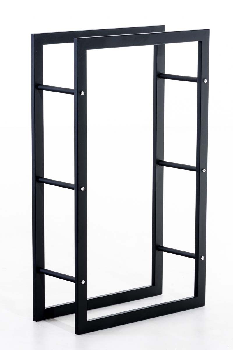 CLP Kaminholzregal Keri V3 schwarz, BxTxH:60x25x100 cm, aus Metall