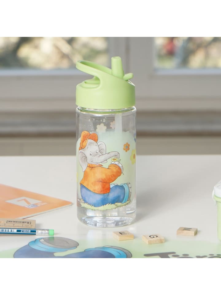Geda Labels Trinkflasche Benjamin Blümchen Watercolor in Hellgrün - 480 ml günstig kaufen onesize