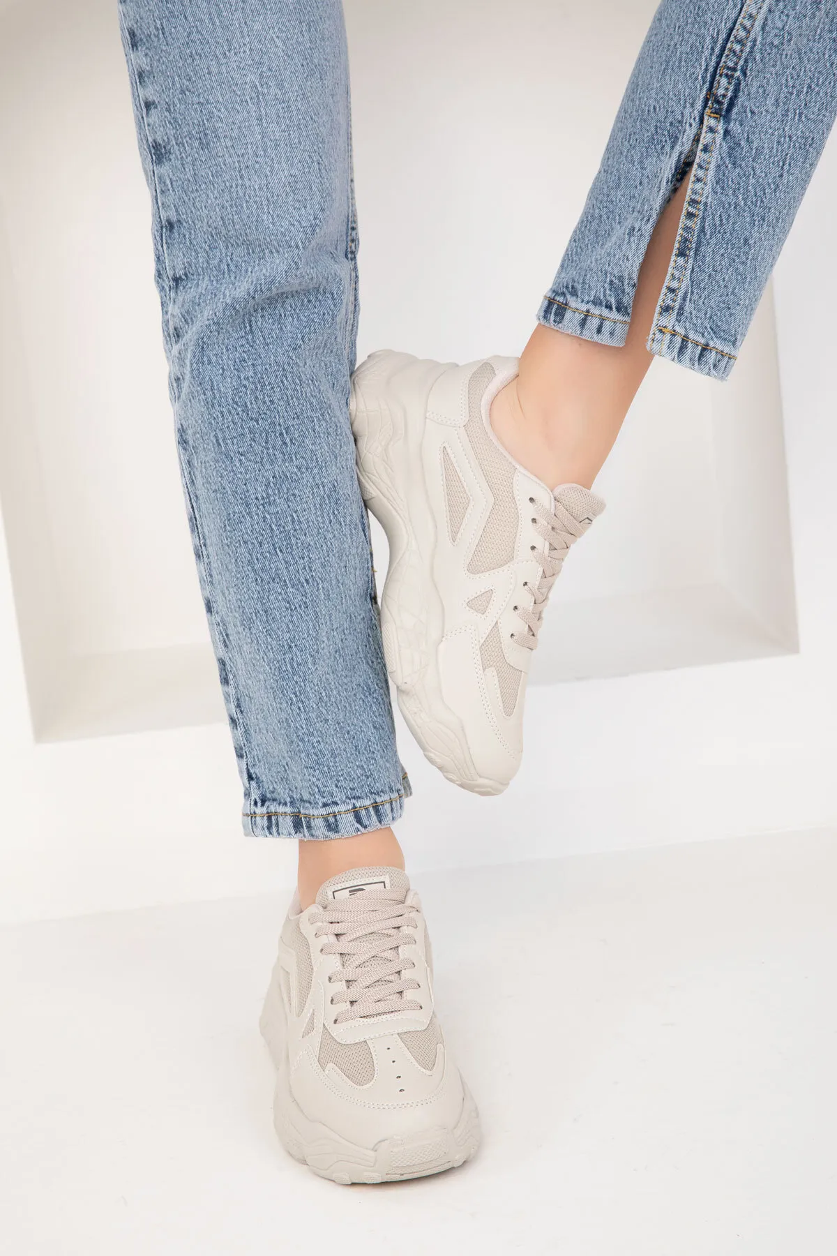 SOHO  Beige Damen Sneakers 18148