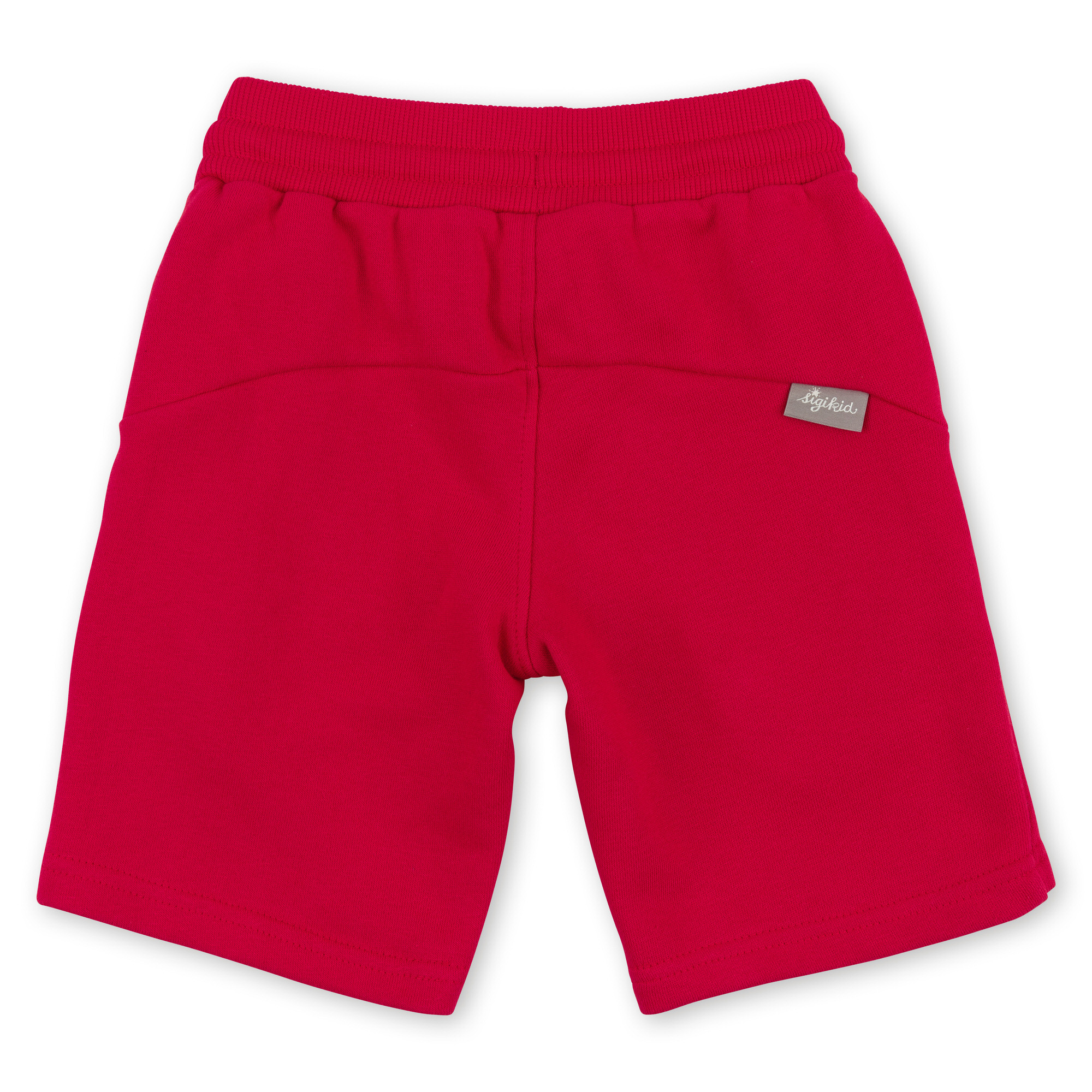 Rote Jungen Sweatbermuda Under Construction
