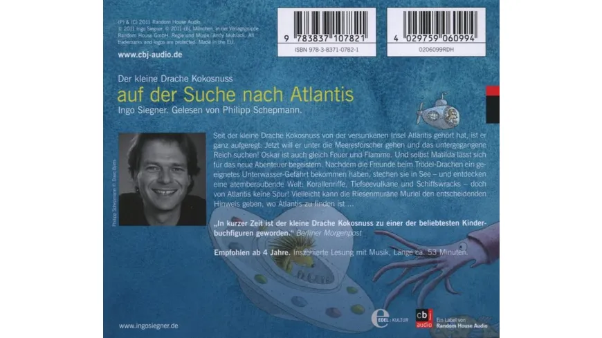 Der kleine Drache Kokosnuss auf der Suche nach Atl