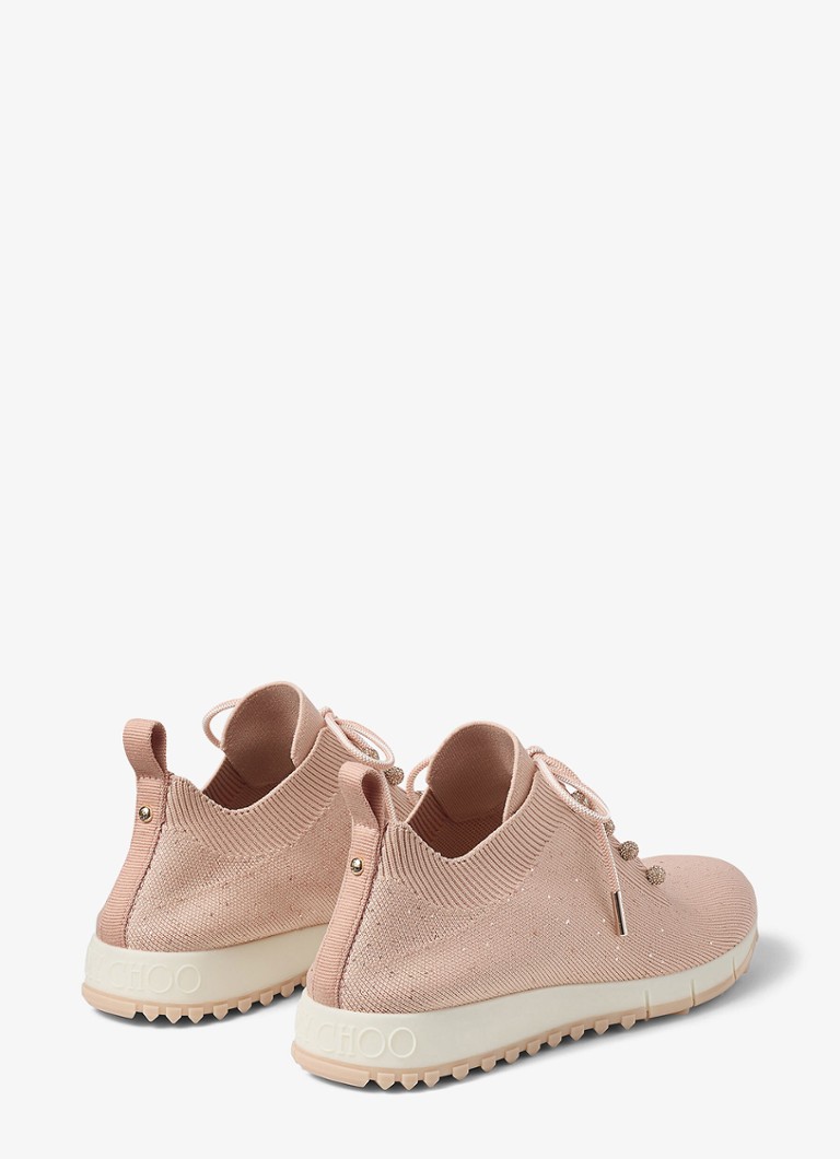 Jimmy Choo Veles sneaker with knitted upper and sequins