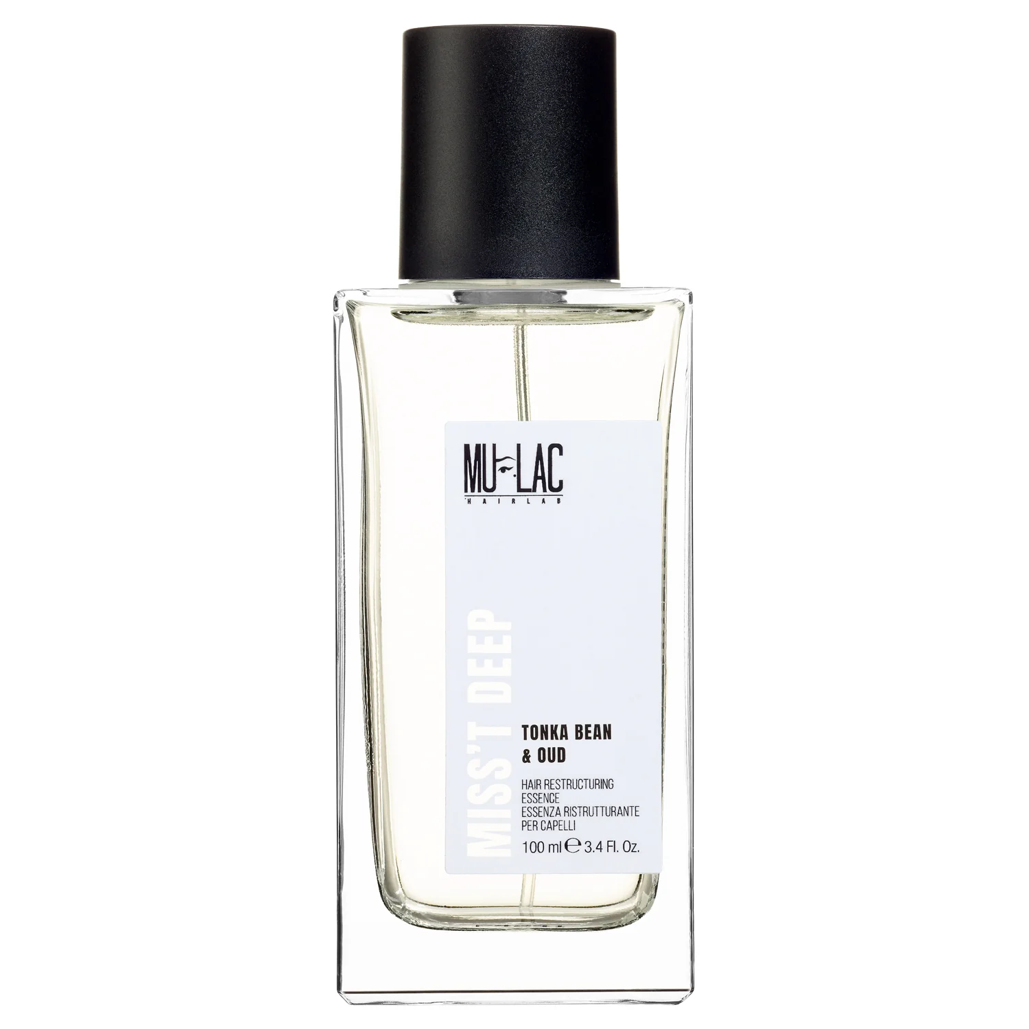 Miss't Deep Fragrant Essences - Tonka Bean & Oud - Restrukturirajuća esencija za kosu - Restrukturirajuća i rekonstruirajuća, Parfem za kosu