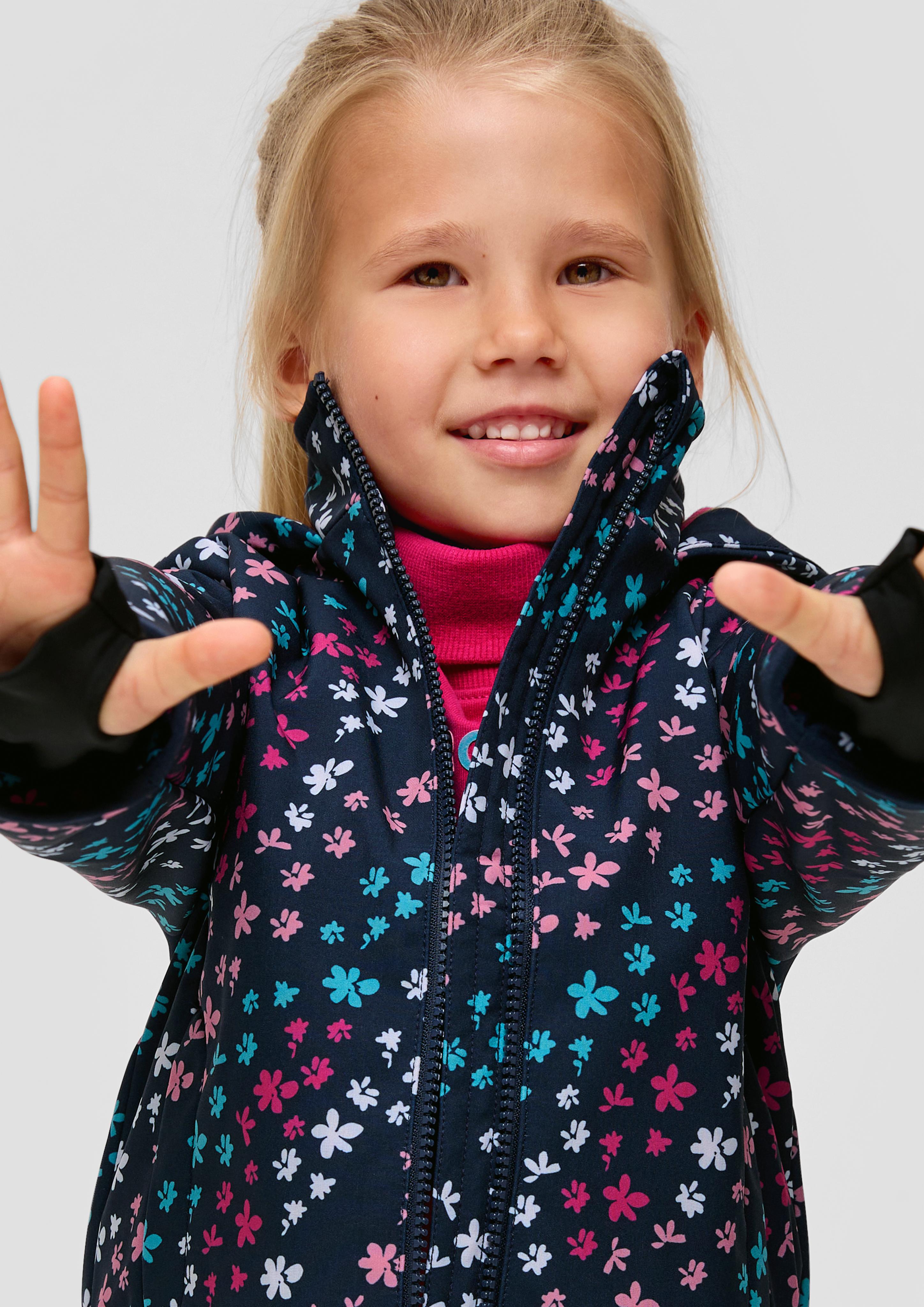 Softshelljacke mit Print-Details  2132155-59A1