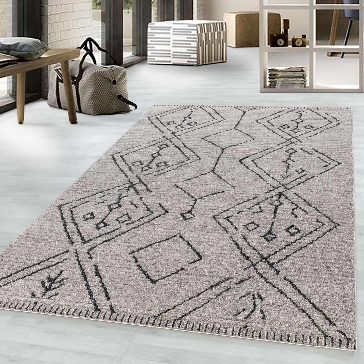Ayyildiz Teppich, TAZNAXT 5103, BEIGE, 120 x 170 cm
