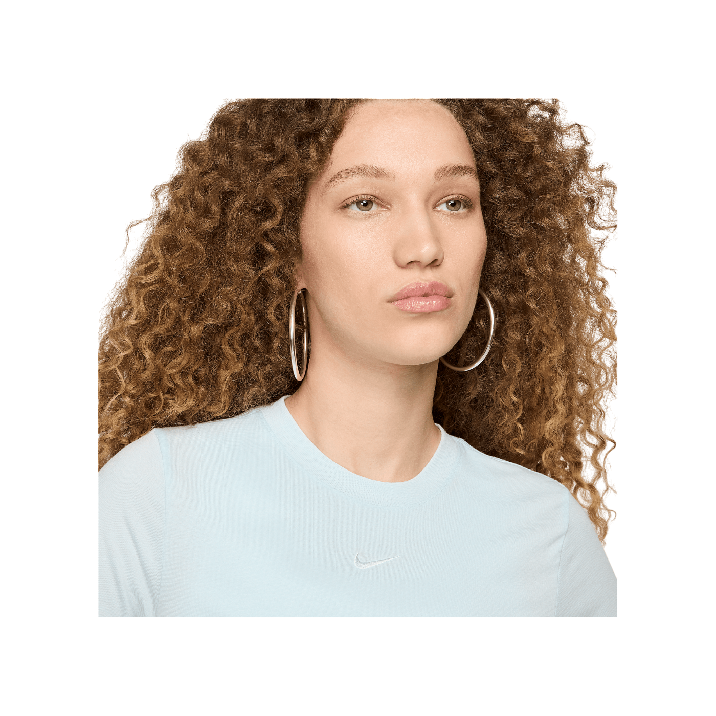 Nike Essential SLM Crop T-Shirt Damen Blau F474
