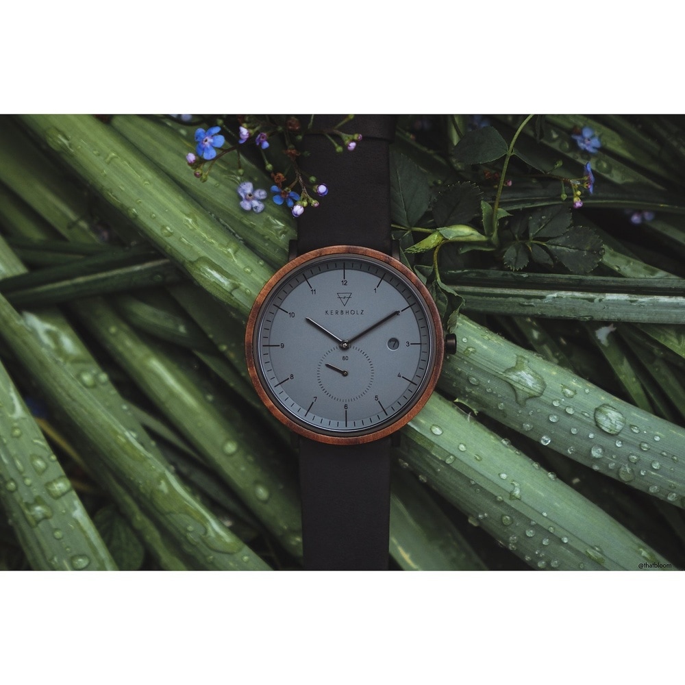 KERBHOLZ Montre pour hommes Bois, Acier inoxydable Montre