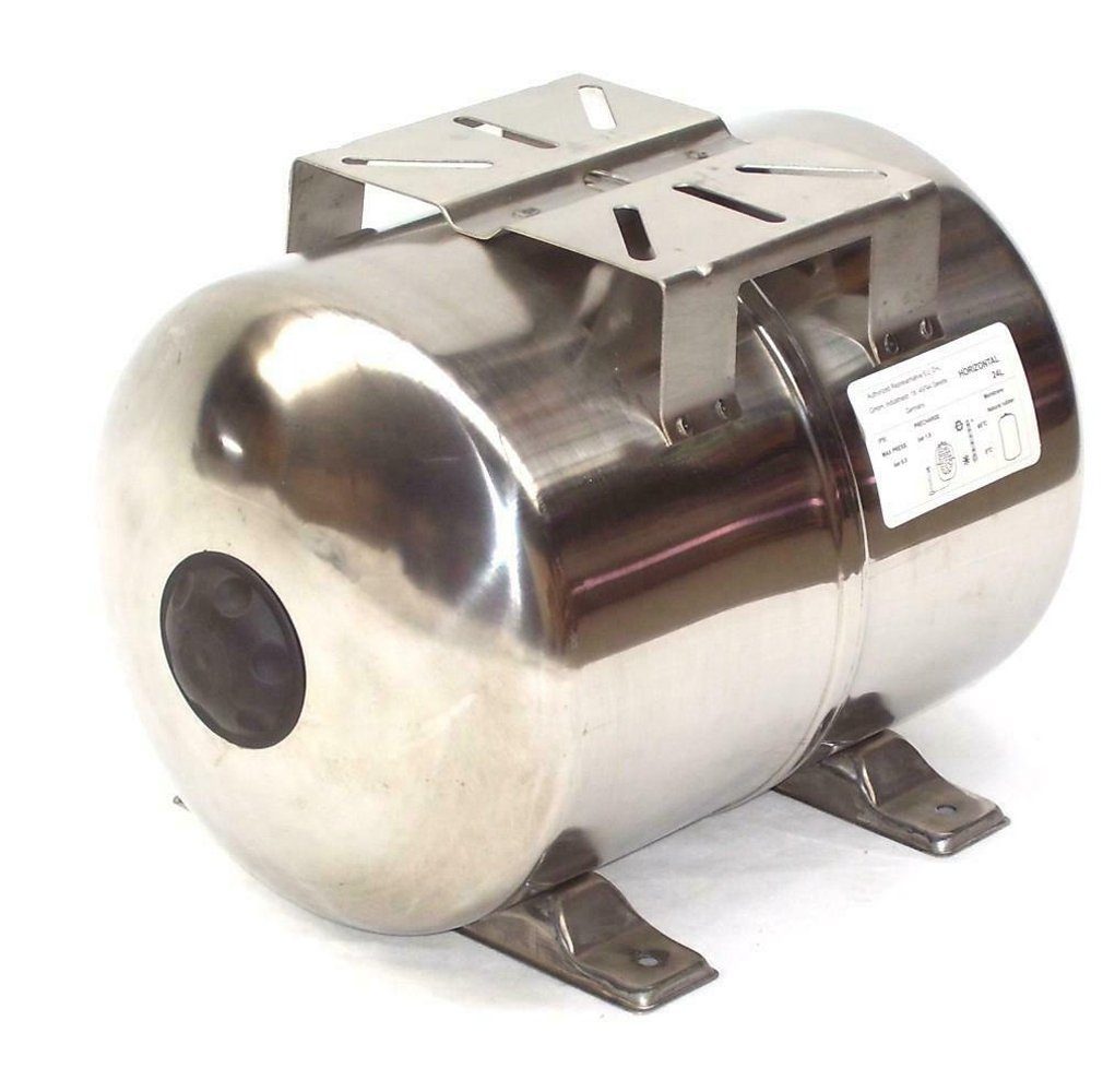 Apex Wasserkessel VA Edelstahl Membrankessel 24L Hauswasserwerk Tank 44330 Behälter Druckbehälter