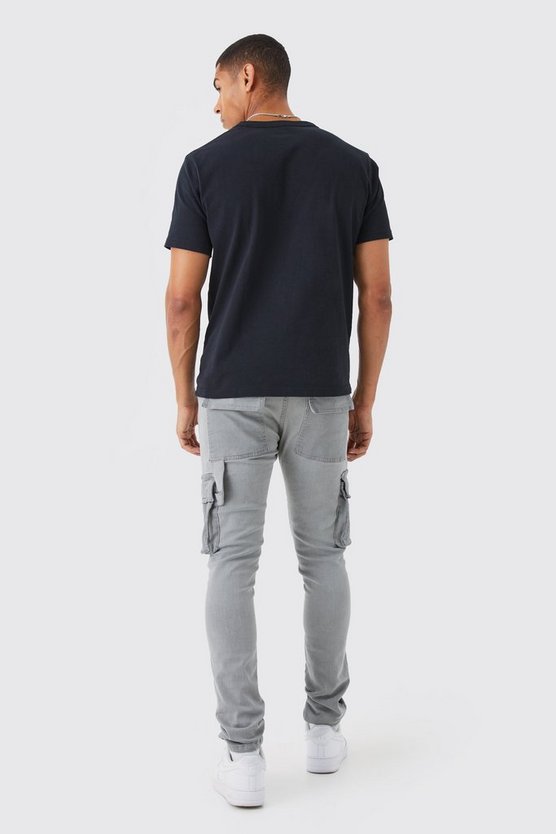 Skinny Stretch Cargo-Jeans