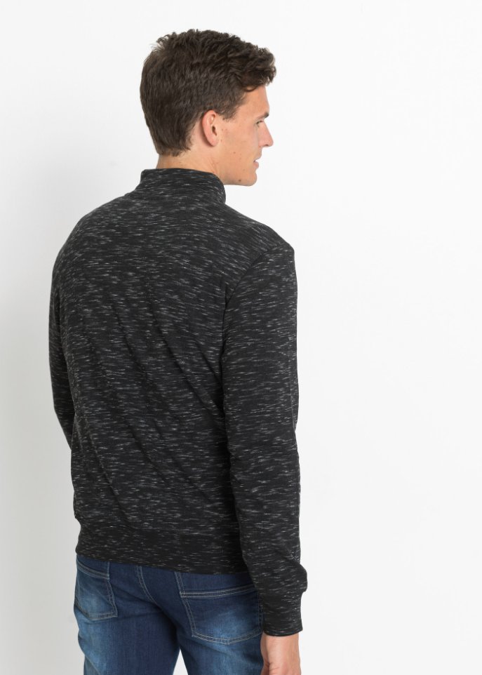 Sweatshirt mit Troyerkragen
