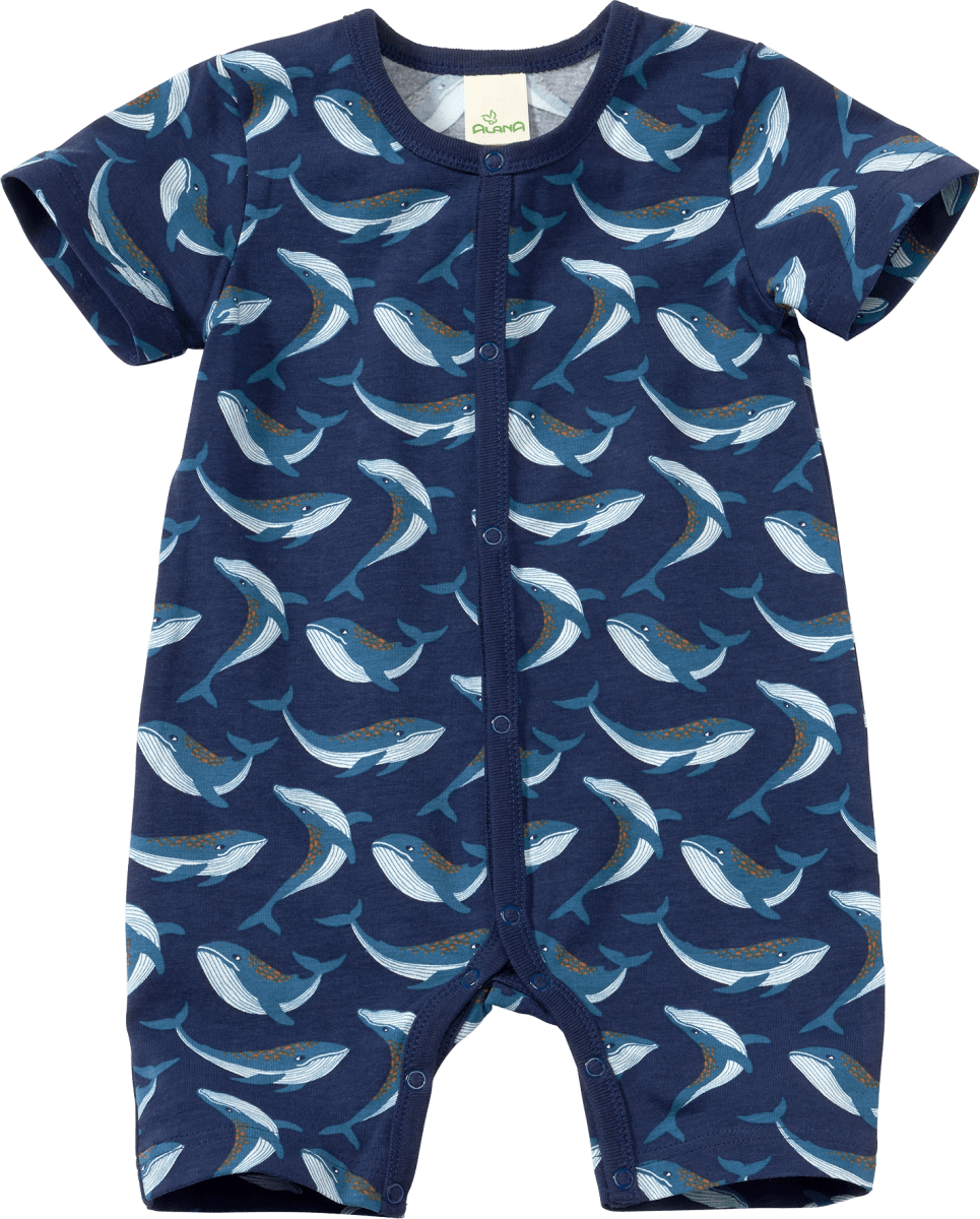 Schlafanzug Pro Climate mit Wal-Muster, blau, Gr. 86/92, 1 St