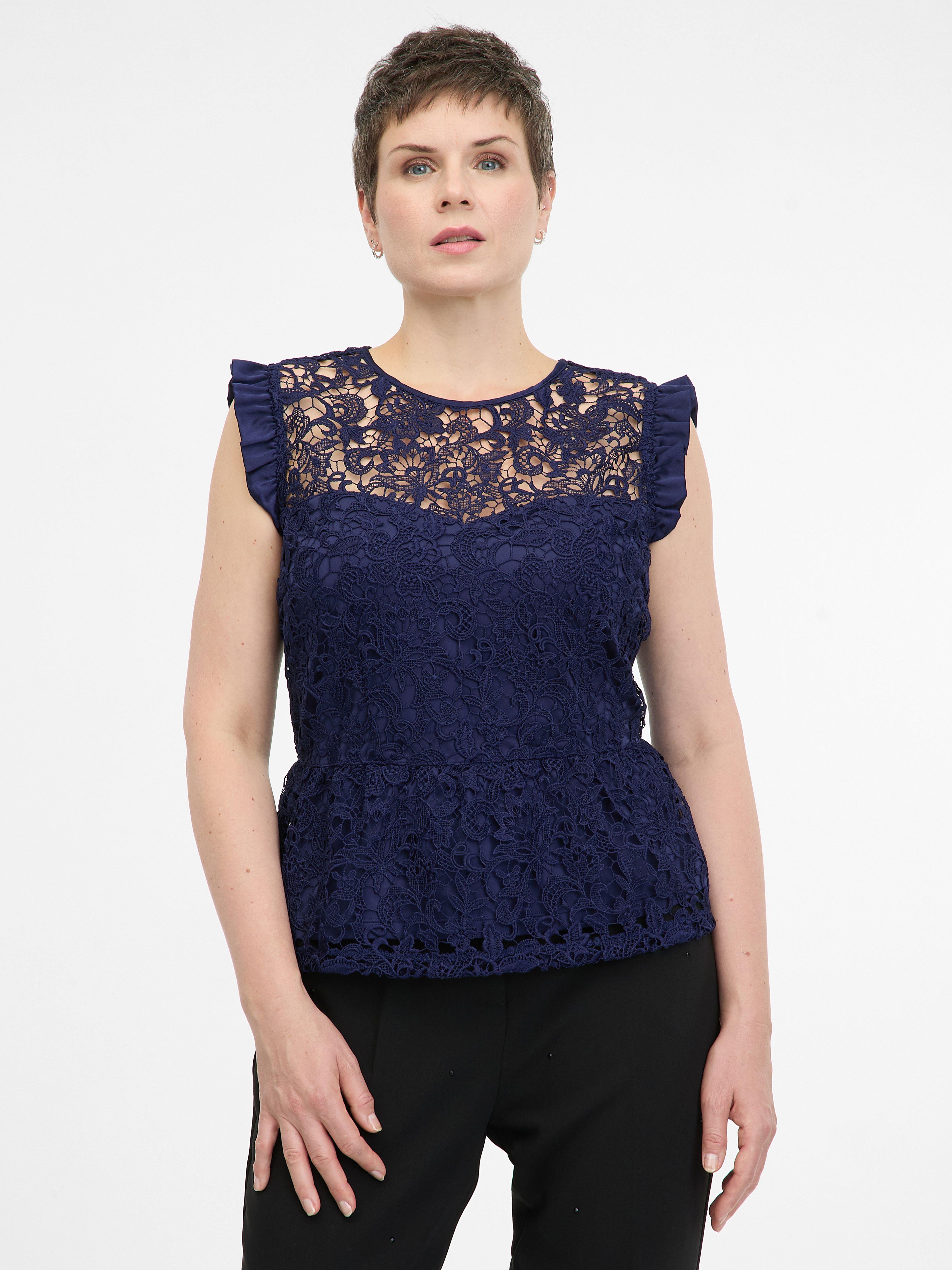 Dunkelblaue Damenbluse ORSAY