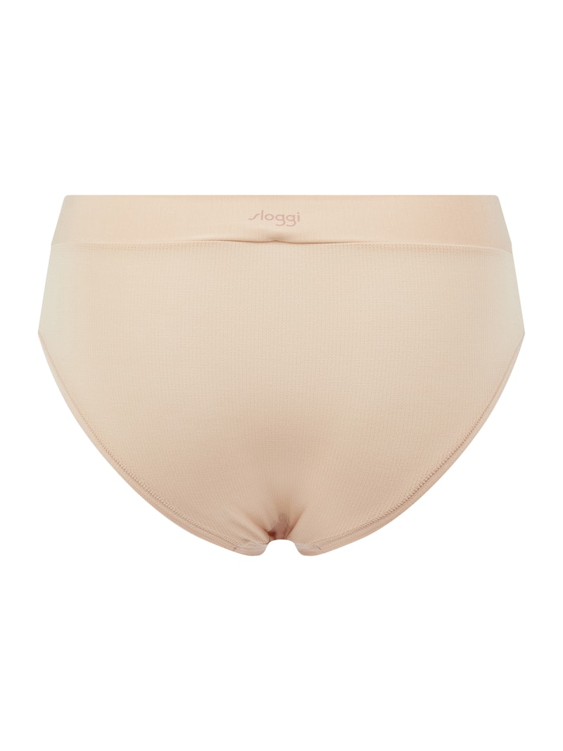 Slip aus Mesh in beige
