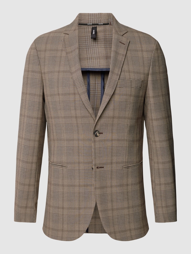 Blazer mit Allover-Muster Modell 'LIAM' in hellbraun