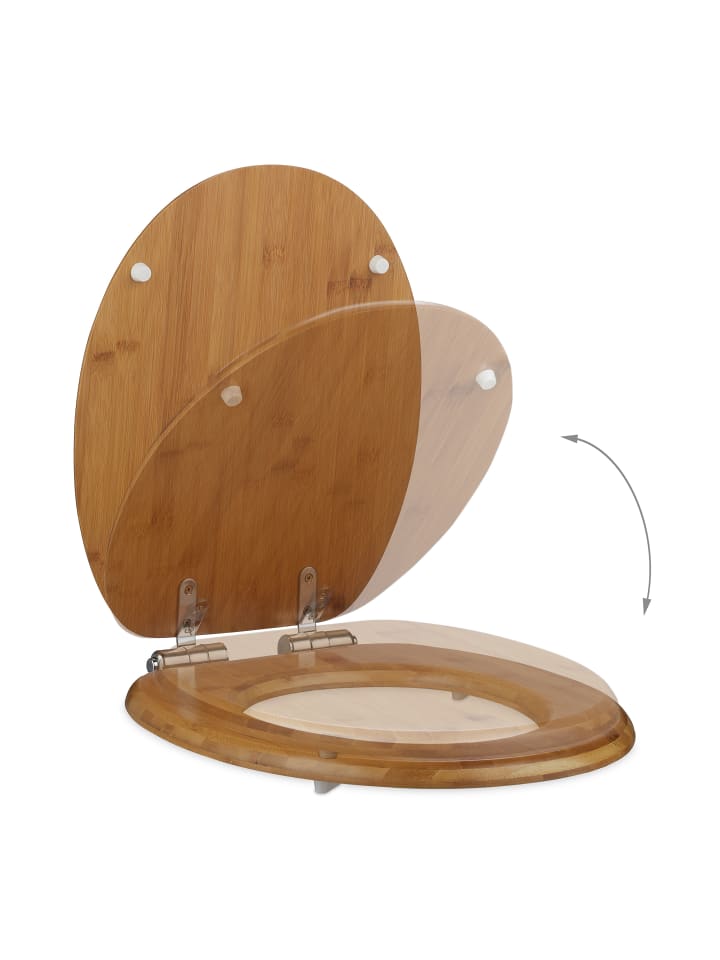 relaxdays Toilettendeckel in Natur - (B)37,5 x (T)43,5 cm günstig kaufen onesize