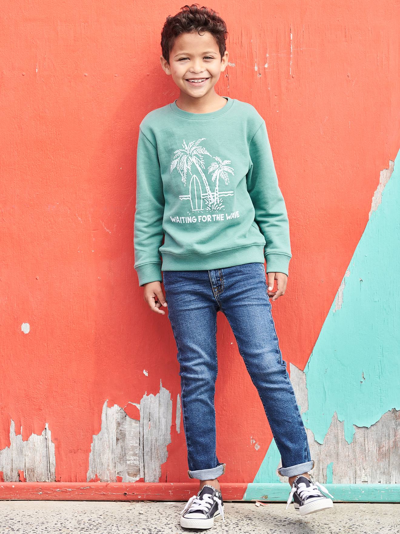 Jean slim Basics garçon denim brut