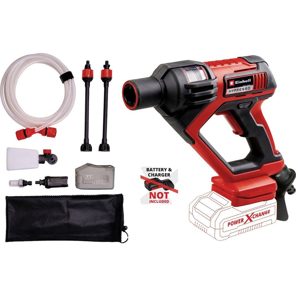 Einhell Hochdruckreiniger Einhell HYPRESSO 18/24 Li Power X-Change Hochdruckreiniger 24 bar Kal