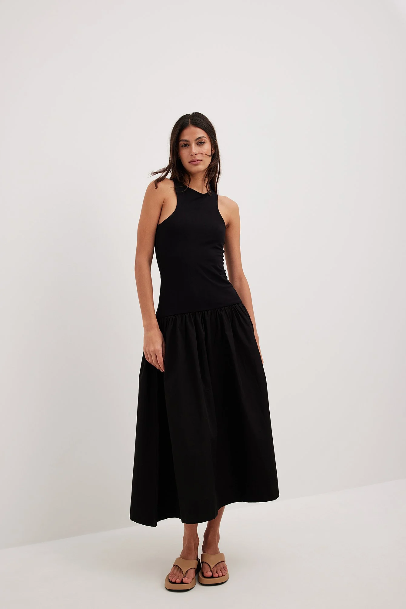 Voluminöses Maxikleid