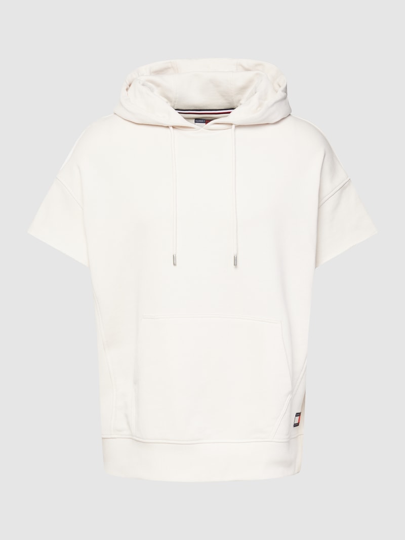 Hoodie mit kurzärmeligem Design in weiß