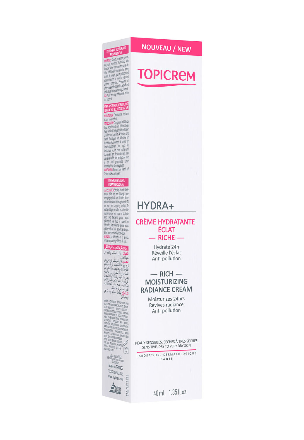 Topicrem HYDRA+ Crème Hydratante Eclat Riche