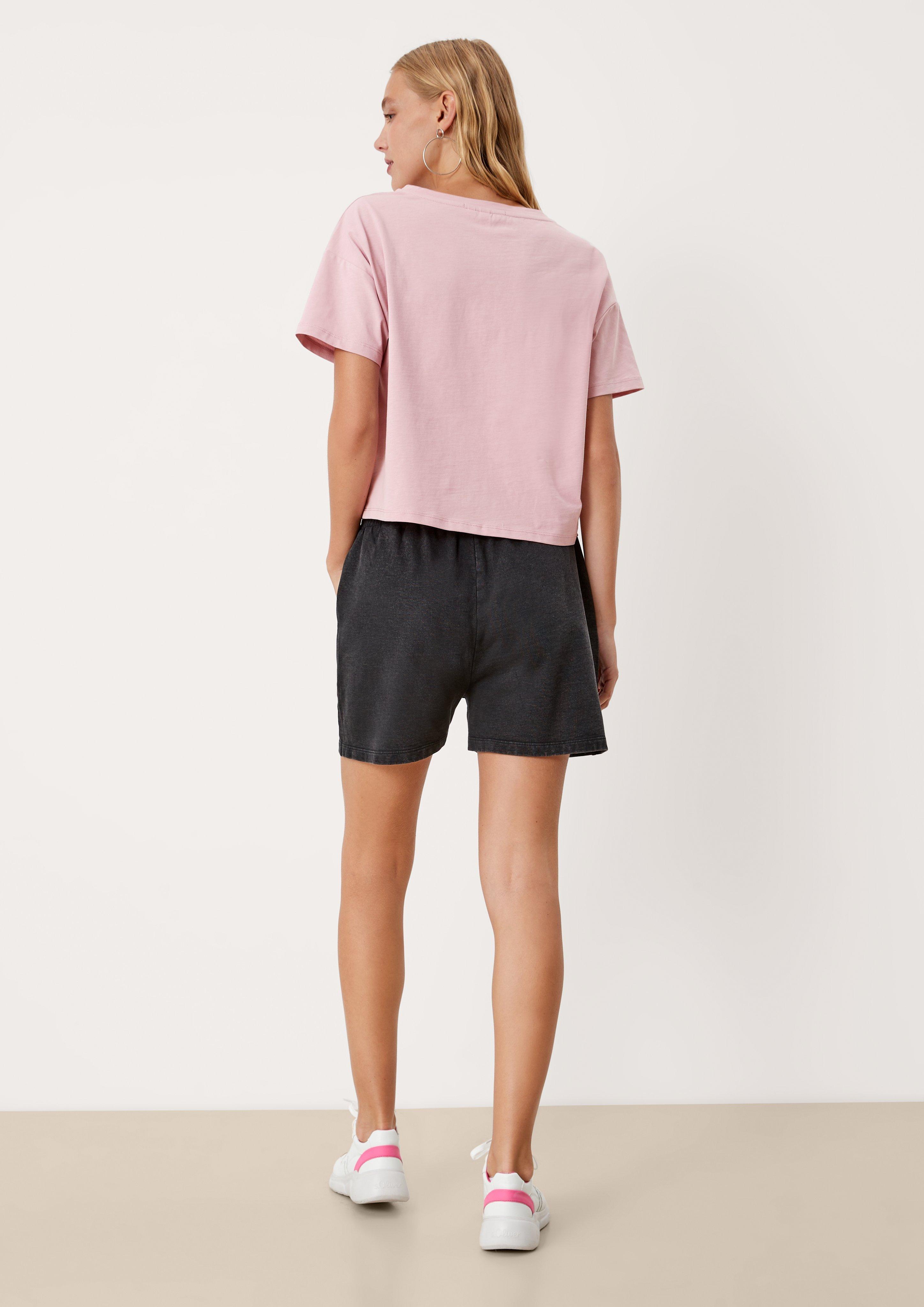 Cropped Shirt mit Print  2124657-43D0