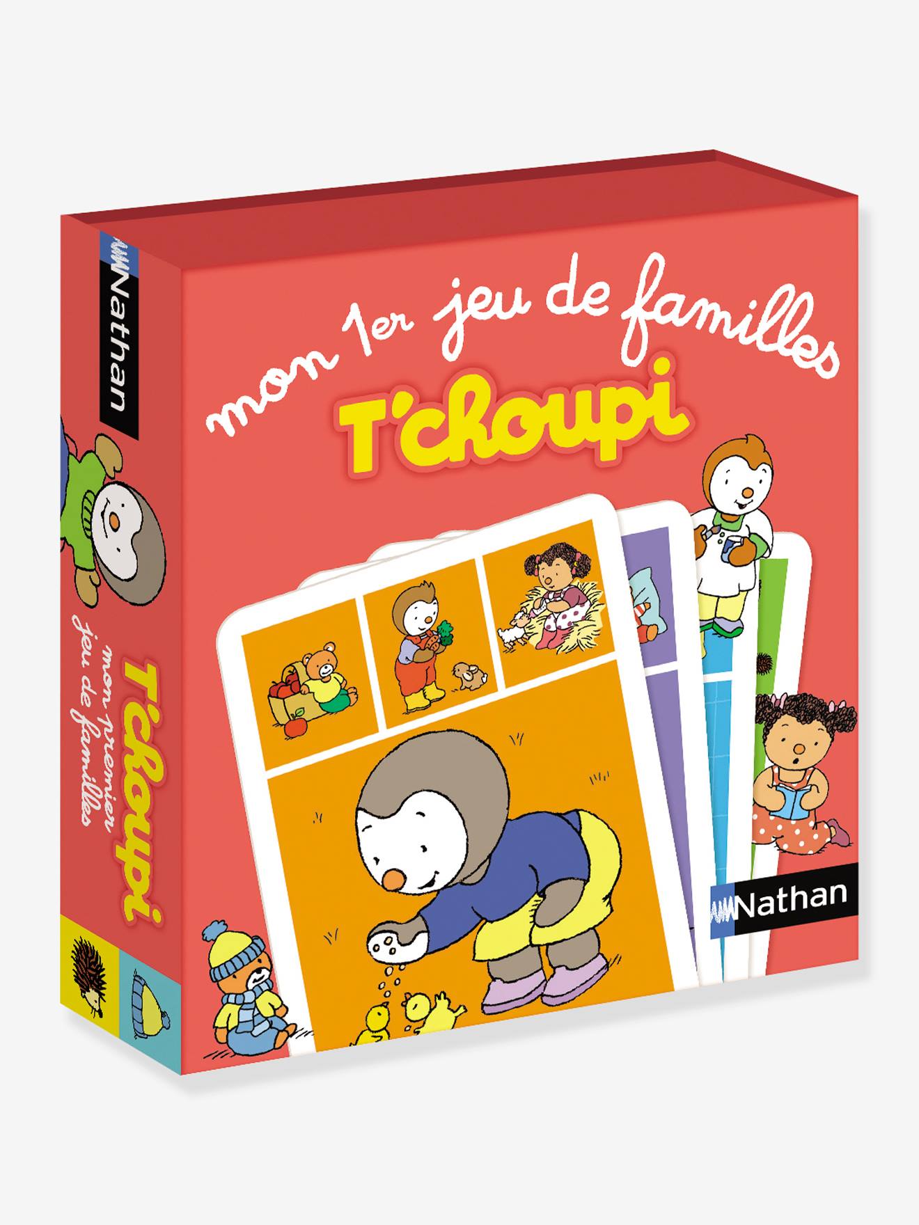 Mon premier jeu de familles T'choupi NATHAN rouge