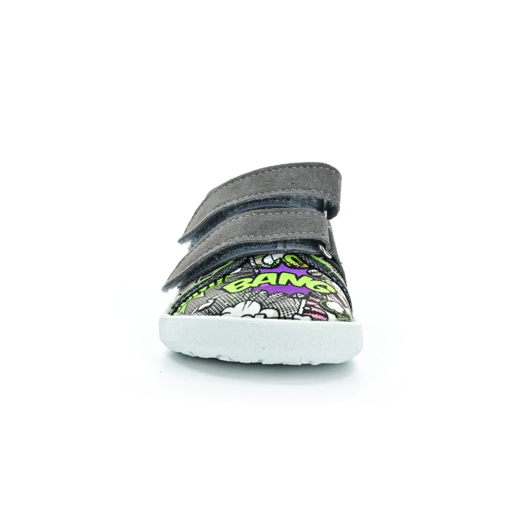 Ef Seledyn Graffiti schwarze Barfußsneaker