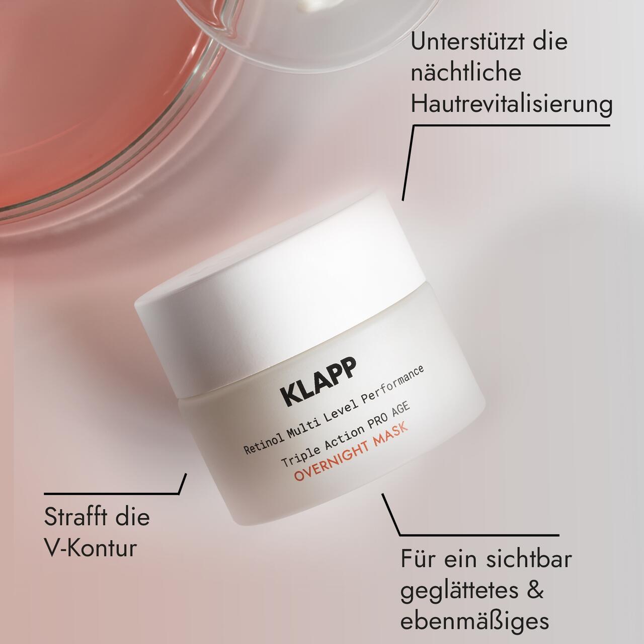 Klapp Resist Aging Retinol Triple Action Pro Age маска за лице преко ноћи