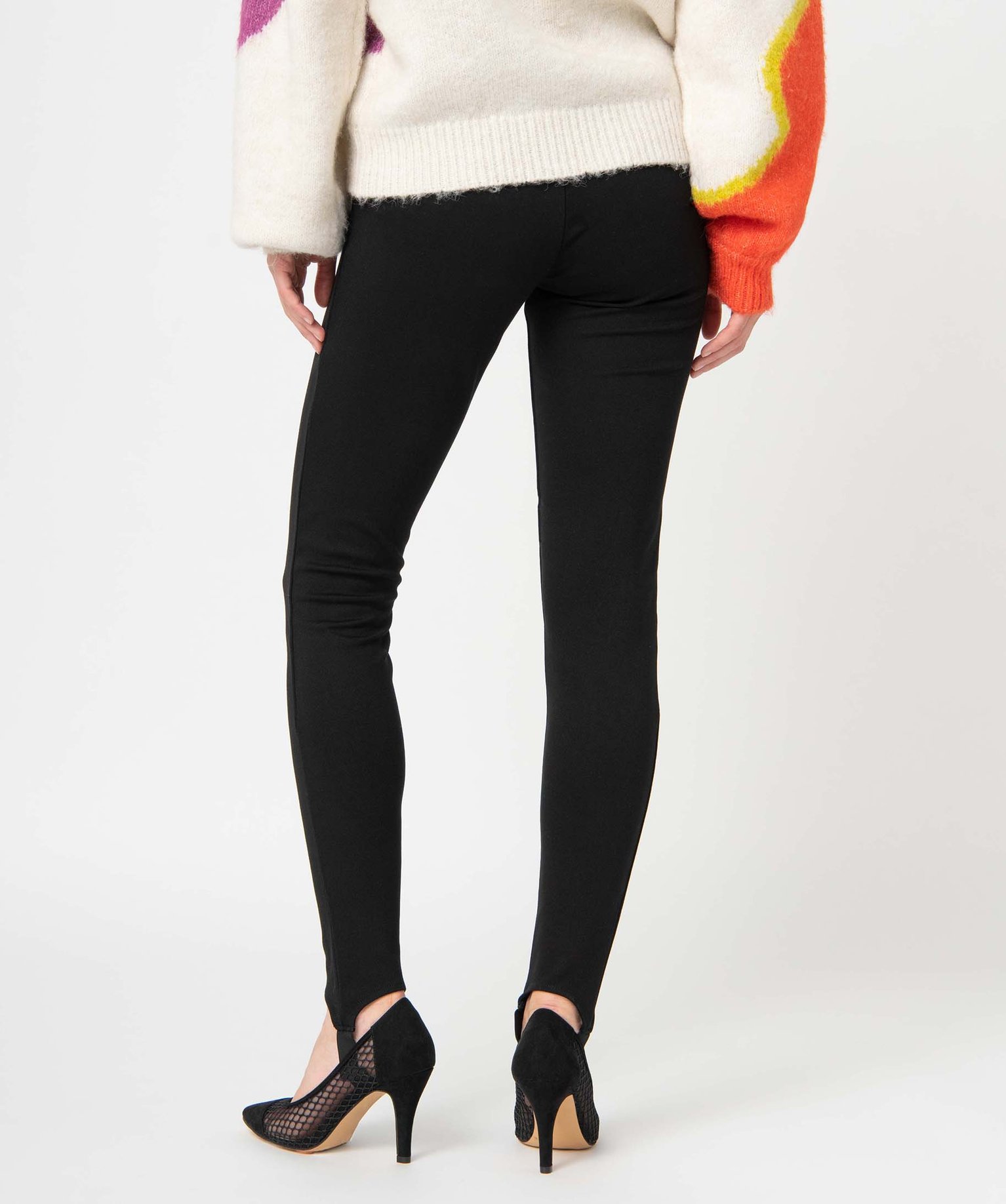 Pantalon fuseau femme uni noir | GEMO