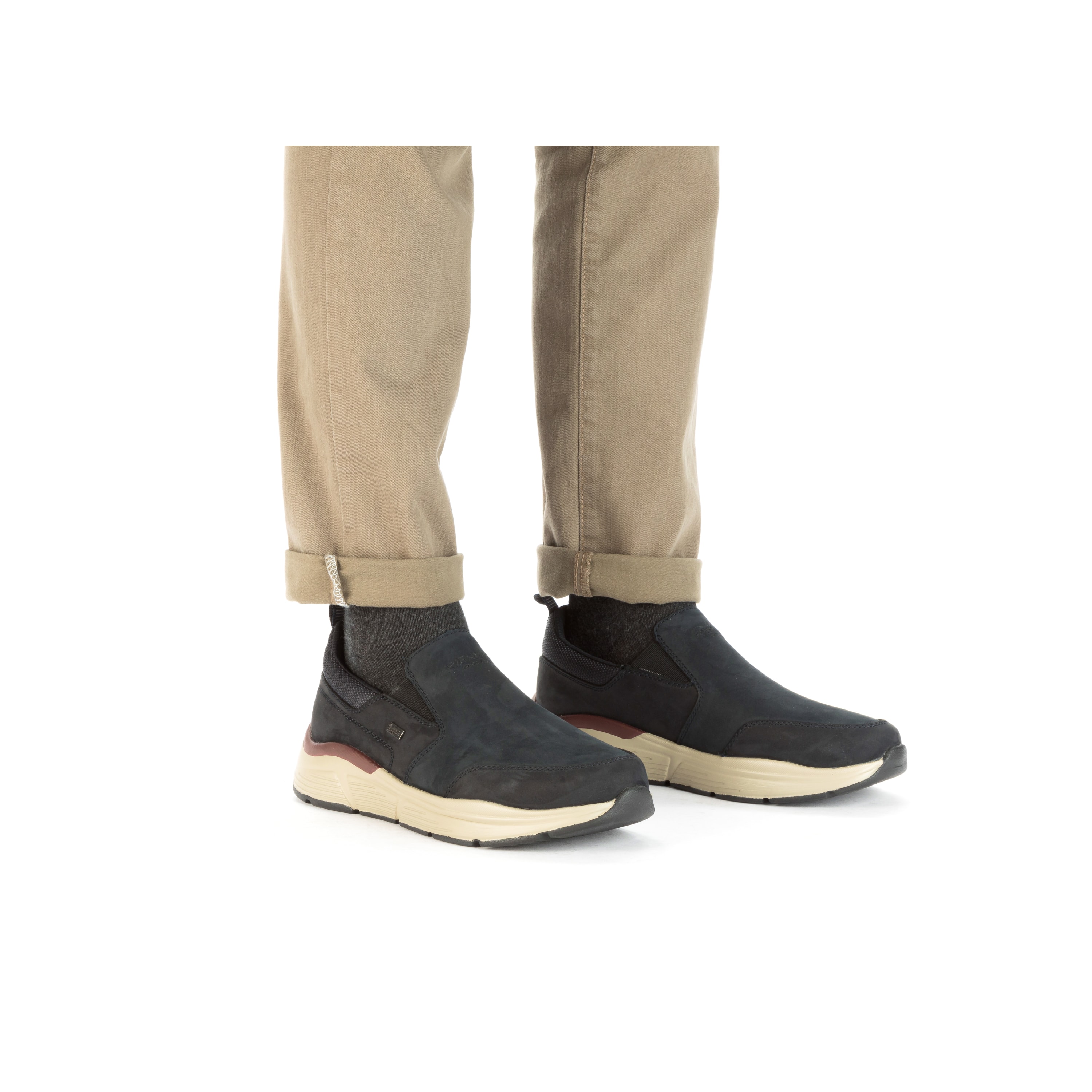 Rieker Herren Slipper graublau