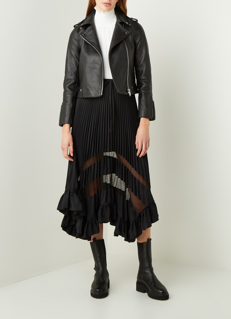 Chaqueta biker elástica con cremallera Claudie Pierlot