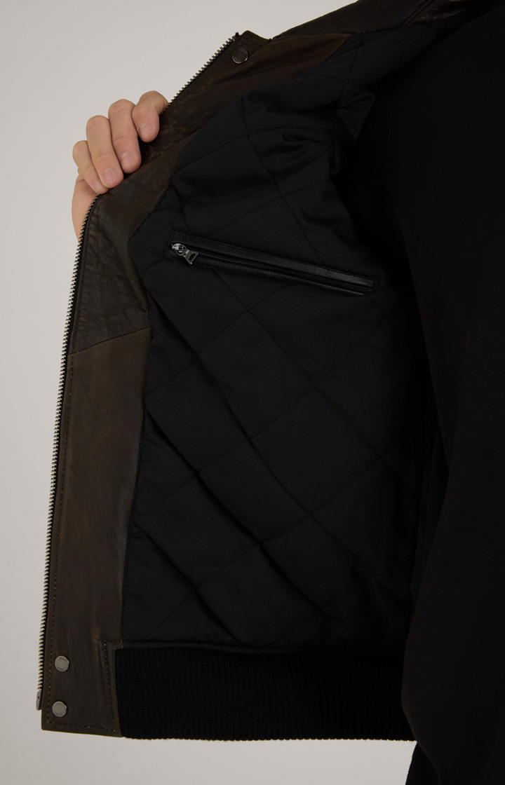 Lederjacke Karman in Dunkelbraun