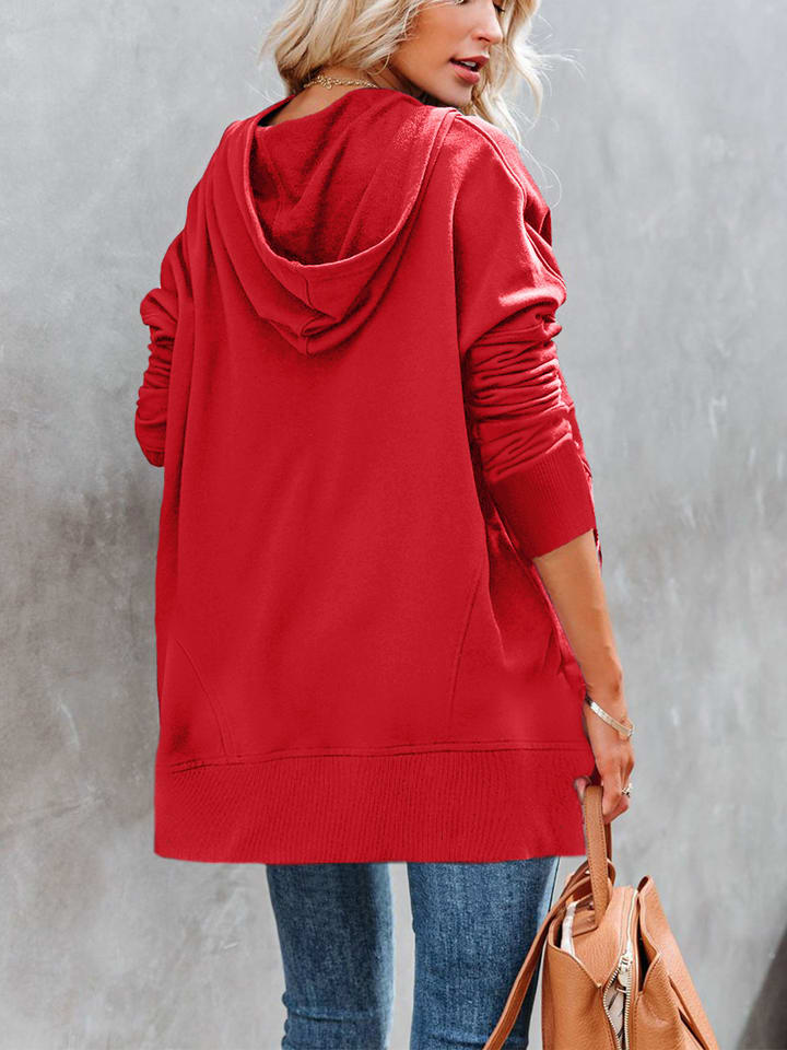 Milan Kiss Hoodie in Rot günstig kaufen