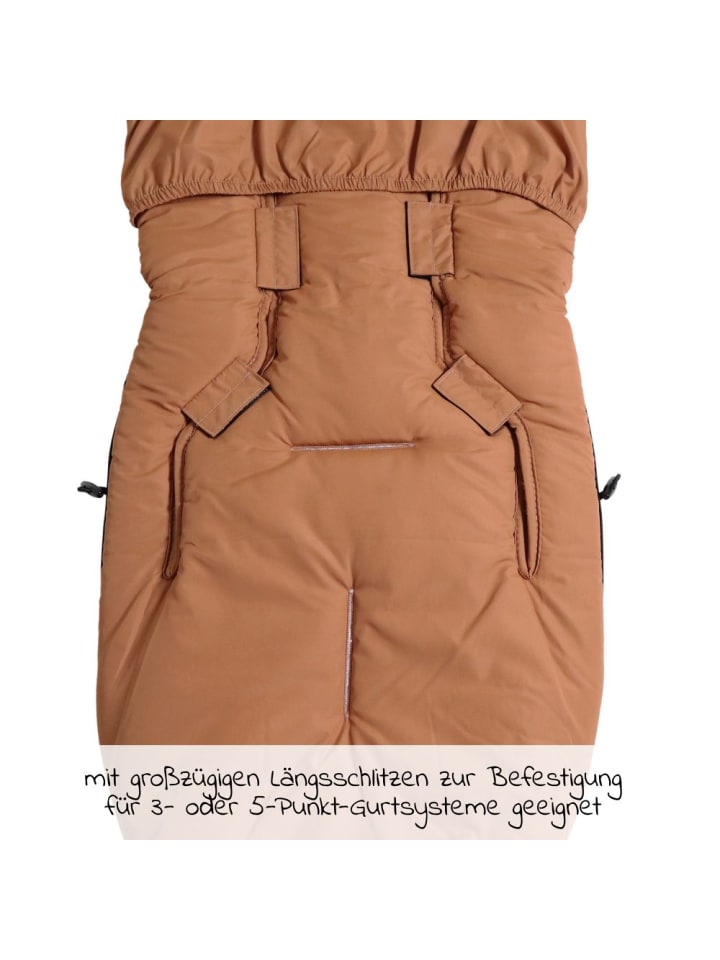 Kaiser Fleece-Fußsack Hoody 2.0 für Babyschale und Babywanne in braun günstig kaufen onesize