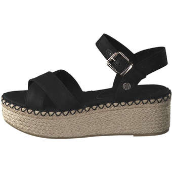 Tommy Hilfiger Shiny Touches Flatform Wedge in schwarz
