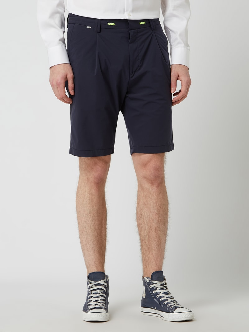 Bermudas mit Budnfalten Modell 'Cijuno' in blau
